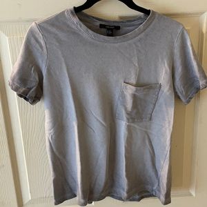 Forever 21 faded grey pocket t-shirt